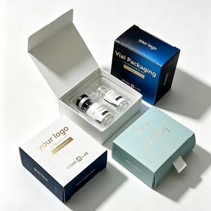 กล่องใส่ขวดสกินแคร์ FX Elegant ขนาด 10 มล. ทำจากกระดาษการ์ดสีขาว พร้อมช่องใส่แบบกำหนดเองเพื่อการนำเสนอผลิตภัณฑ์ความงามอย่างกะทัดรัด - Product Image 4