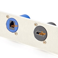 Adaptateur de passage femelle-femelle de type D pour interface multimédia haute définition, montage sur panneau