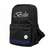 Sac à dos étudiant personnalisé en usine, style color-block simple, en tissu Oxford, avec bretelles réglables, sac à dos double épaule durable
