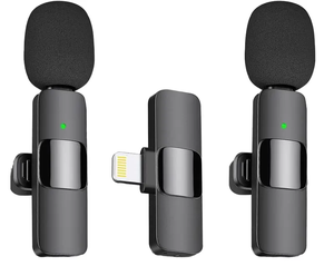 Nouveau microphone cravate stéréo sans fil portable, idéal pour les interviews en direct et les activités extérieures, mini, avec réduction de bruit, garantie 1 an - Product Image 1