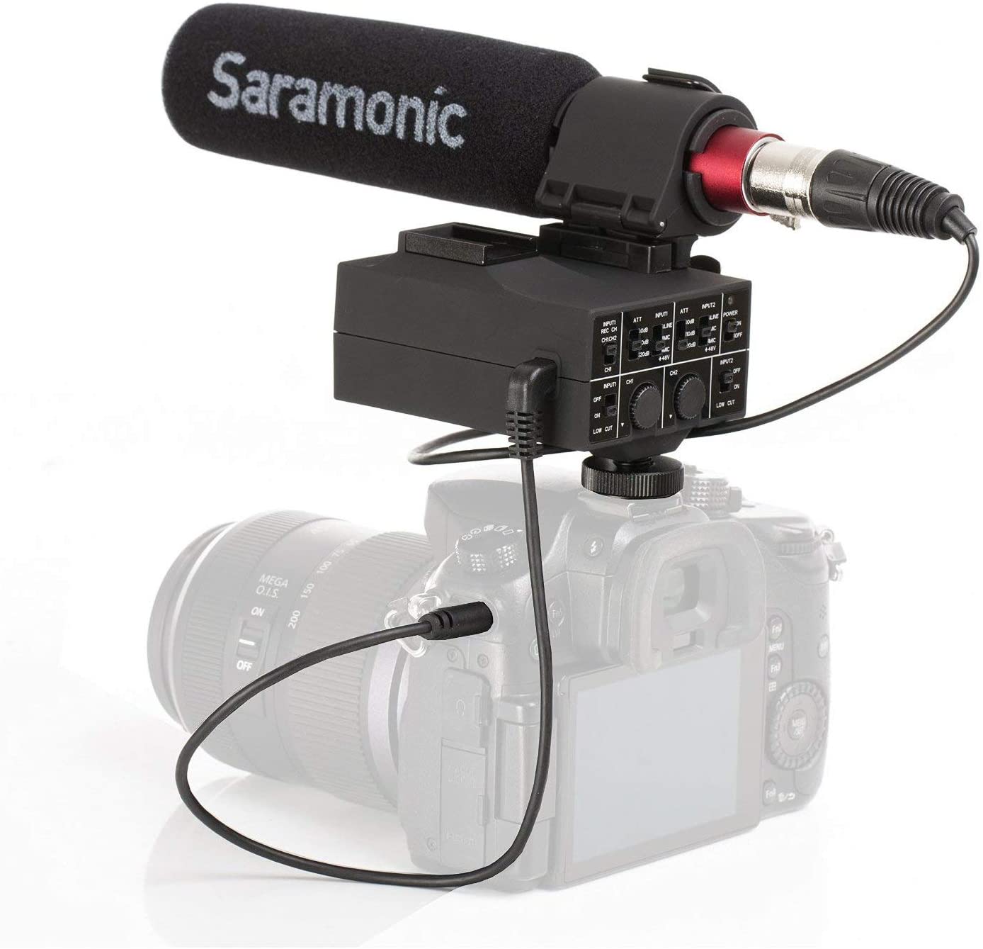 Mixmic Shotgun Microphone with Integrated 2-Channel XLR Mixer