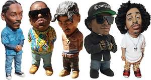 Nieuwe 5 Stuks Oostkust Rap God Decor Cartoon Speelgoed Rapper Hars Ornamenten Legende Herdenking Hiphop Muziek Ster Pvc Sculpturen - Product Image 2