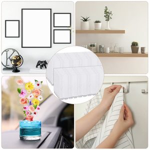 Colgadores de pared <span class=keywords><strong>grandes</strong></span> y resistentes, cinta colgante de póster de doble cara, Adhesivo de pared sin daños, foto extraíble y tiras colgantes de Marco - Product Image 6