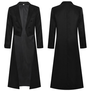 מעיל סטימפאנק רטרו לגברים בסגנון גותי ויקטוריאני, מעיל טוקסידו, תחפושת קוספליי מימי הביניים להופעות במה - Product Image 5