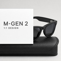 Lunettes intelligentes avec monture TR90, audio sans fil BT, anti-lumière bleue, étanches IP65, 25H d'autonomie, charge magnétique 160mAh