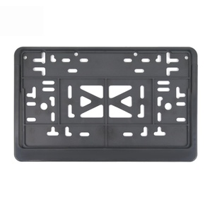 Cadre de plaque d'immatriculation de voiture européenne personnalisé, prix d'usine, cadre de plaque d'immatriculation semi-ouvert en plastique ABS - Product Image 1