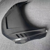 Capot avant personnalisé en fibre de carbone véritable noire pour Audi R8 2014 2015 2016 2017, amélioration du capot moteur en fibre de carbone