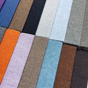 Woven Breathable Dyed 100% Polyester Linen <strong>Fabric</strong> <strong>Medium</strong> Weight 130gsm 150cm Width for Home Furnishing &amp; Storage Boxes - Product Image 2