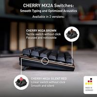 Clavier mécanique filaire OEM ODM KC 200 MX pour bureau, interrupteurs rouges silencieux, design moderne, surface en aluminium, connexion USBA, noir bronze