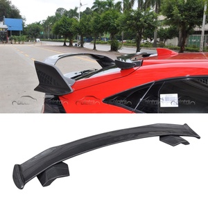 Spoon Style Carbon Fiber Tail Wings Roof Spoiler Rear Trunk <b>Boot</b> Lip for Honda Civic FK7 2016+ - Product Image 6
