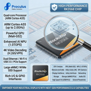 Pantalla LCD Industrial Personalizada de 15.6 Pulgadas RK3568 con Resolución de <span class=keywords><strong>1980x1080</strong></span>, Procesador de Cuatro Núcleos A55 a 2.0GHz, 2GB de RAM DDR3 y Soporte RS485 - Product Image 3