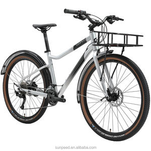 SUNPEED 27,5 "Vintage aleación City Street Touring Bike cercanías bicicleta adulto ciudad bicicleta para hombres con estante trasero - Product Image 1