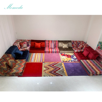 Matelas moderne sectionnel en forme de L en forme de U, Inde Maroc, grand ensemble de meubles de salon, canapé, ensemble de canapés pour Yoga Muse