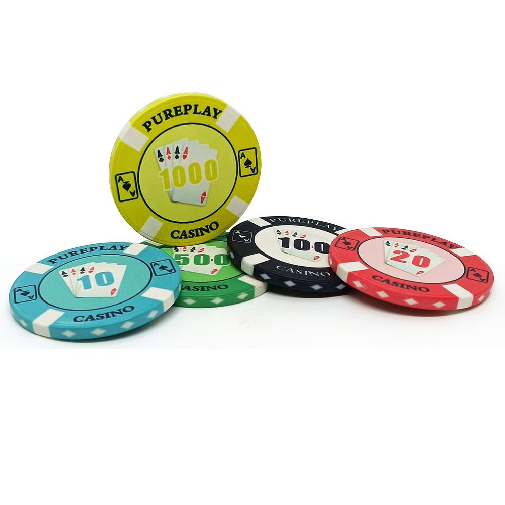 ポーカー カジノ プラーク 高額チップ 角チップ 長方形 四角 20枚