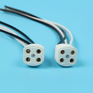 Ổ Cắm Đèn Gốm 4 Chân G10q Cho Đèn Uv 4 Chân Một Đầu - Product Image 1