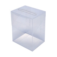Boîte de rangement pour cartes à collectionner TCG transparente 100+ avec matériau PP écologique, imperméable et anti-poussière, modèle TSA 3x4 pouces, haute transparence