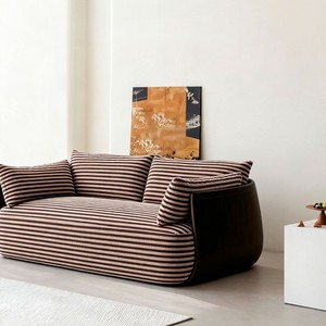 Canapé populaire <span class=keywords><strong>de</strong></span> style mi-moderne en tissu doux pour salon, hôtel, gîte, canapé droit, petit canapé design pour la maison - Product Image 4