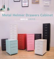 Armoire de classement mobile en acier à 3 tiroirs grande capacité personnalisée, conception anti-poussière pour hôpital, maison, bureau, atelier, chambre