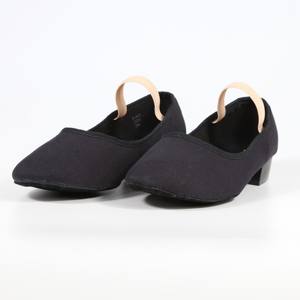 Zapatos <span class=keywords><strong>de</strong></span> <span class=keywords><strong>Ballet</strong></span> Profesionales <span class=keywords><strong>de</strong></span> Alta Calidad para Profesora, <span class=keywords><strong>de</strong></span> Lona, Tacón Bajo, Color Negro, para Mujer, Venta al Por Mayor JW - Product Image 1