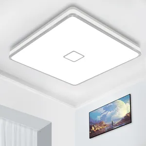 Plafoniere a LED per interni moderne e minimaliste 3000K/4000K/5000K plafoniera quadrata per camera da letto 24W