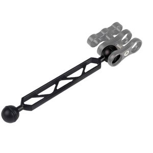 Barre d'extension à double rotule CNC en aluminium sur mesure pour système de bras usiné, pour éclairages stroboscopiques/vidéo et caméras de plongée - Product Image 1