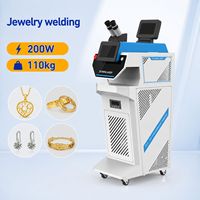 Machine de soudage laser pour bijoux à commande tactile 200W, laser YAG pour accessoires de broches en or et en argent, soudeuse à capteurs électroniques