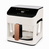 Four à friture sans huile 8-en-1 à écran tactile, moderne, capacité 4,1-5L, pour usage domestique et camping en extérieur, allemand/français, pour une cuisine saine