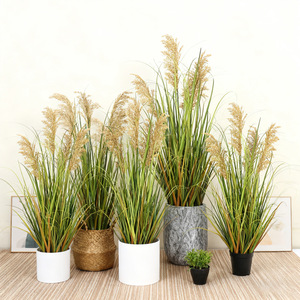 Plantes artificielles en roseau Dream Castle 90cm 120cm 180cm Décoration intérieure Végétation en pot Décoration de la maison - Product Image 2