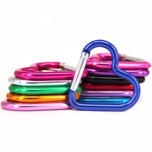 Moschettone Portachiavi in Alluminio a Forma di Cuore Leggero con Logo Personalizzato per Attività Promozionali - Product Image 6