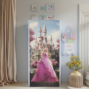 Fábrica al por mayor de 4 puertas Almirah <span class=keywords><strong>Guarda</strong></span> Garderobe precio Armadio Componibile acero armario diseños muebles de dormitorio - Product Image 4