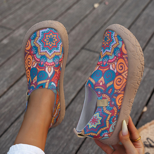 Zapatos Casuales Planos para Mujer, Nuevos Estilos, Zapatillas Deportivas <span class=keywords><strong>con</strong></span> Estampado <span class=keywords><strong>de</strong></span> Diseñador, Verano, Suaves, Transpirables, Ligeras, Punta Ancha, para Exteriores - Product Image 2