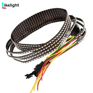 Likelight chip led tampilan samping dapat disesuaikan DC5V individual SK6812 RGBW lampu strip led cahaya sisi fleksibel