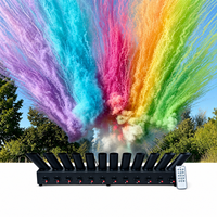 Déclencheur de feux d'artifice à fumée colorée en forme d'éventail, modèle personnalisable, pour fontaine froide, pour mariage, célébration en extérieur, révélation du sexe