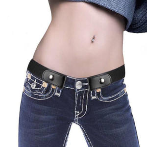 Easy Belt Without Buckle free mens Belts For Women waist ceinture For femme Elastic stretch Jeans hidden Invisible secret kids