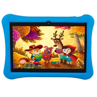 Tablette éducative Android 10 pouces MTK6737 pas chère avec étui EVA, 3 Go 32 Go, pour jeux et apprentissage des enfants