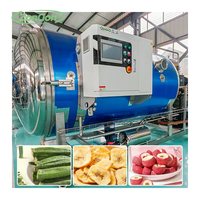 Industriële vriesdroogmachine voor levensmiddelen, geschikt voor vlees, fruit, groenten en andere voedingsmiddelen.
