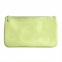 Pochette de luxe en similicuir végétalien avec fermeture éclair, organisateur de cartes et de jetons de Mahjong, étanche