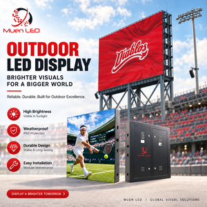 Écran LED extérieur IP65 6000 Nits HDR10 Garantie 1 an Écran publicitaire visible Montage mural pour place publique/rue - Product Image 1