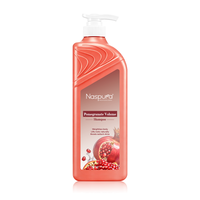Solusi Rambut Tipis - Sampo Naspura Pomegranate, Menaikkan Akar Secara Alami & Menambah Volume & Memperbaiki Rambut