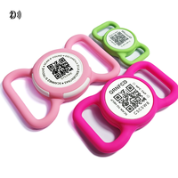 Personalisierter Einzigartiger QR-Code NFC-Chip Silikon-Haustiermarke NFC-Hundemarke Mehrfarbig für Anti-Verlust bei Haustieren