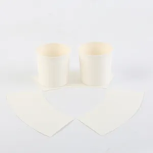 Usine fournisseur personnalisé taille impression coupe PE enduit papier tasse ventilateur pour la fabrication de gobelets en papier