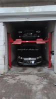 Grande qualité Quatre Colonnes Hydraulique 4 Poteaux Pont Ascenseur Rampes Verticales Smart Parking Ascenseur Voiture Gerbeur à vendre