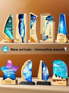 Trofeo <span class=keywords><strong>de</strong></span> <span class=keywords><strong>Cristal</strong></span> Personalizado, Nuevo Modelo 2026, para Empleados Destacados, Elegante y <span class=keywords><strong>de</strong></span> Alta Gama, Medalla <span class=keywords><strong>de</strong></span> Honor del Año del Caballo, Medalla para Campeones Infantiles - Product Image 3