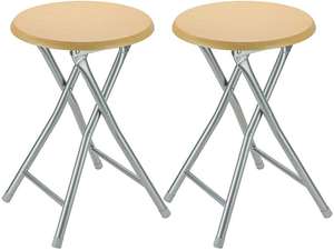 Wooden <strong>seat</strong> metal folding  stool 18 inch portable lightweight foldable <strong>chair</strong> collapsible sitting stool with <strong>wooden</strong> seating top cheap metal folding stool mdf - Product Image 2