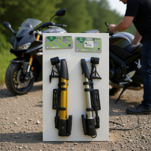 Pompe à air portable JC314, couleurs mélangées, pour gonflage des pneus de moto - Product Image 3