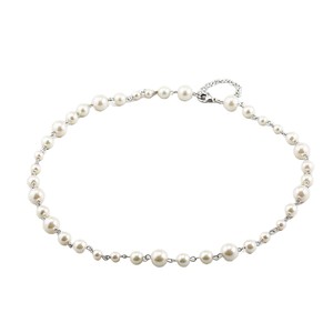 Yunnique-collar de cuentas de perlas de imitación de acero inoxidable, ligero y de lujo, cadena para clavícula unisex, para ocasiones de fiesta - Product Image 5
