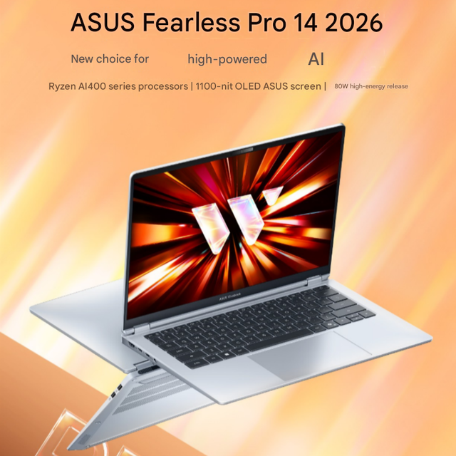 Brand New for ASUS 2026 Vivobook Pro 14 Laptop R9 8945H Processor Windows 11 2880*1800 Display 120Hz 14" Screen 1.39kg