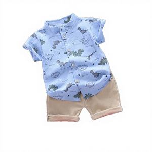 Conjuntos de Ropa de Verano para Bebé Niño de 2 Piezas, Diseño de Dibujos Animados 2023, Algodón Informal, Nueva Llegada - Product Image 4