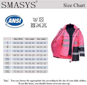 سترة عاكسة من المصنع وسترات وردية معزولة ملابس عمل عالية الوضوح للأمن والسلامة - Product Image 4