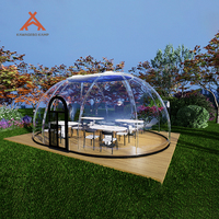 Kawagebo Dômes de maison transparents pour le glamping en polycarbonate géodésique PC ovale préfabriqué personnalisé